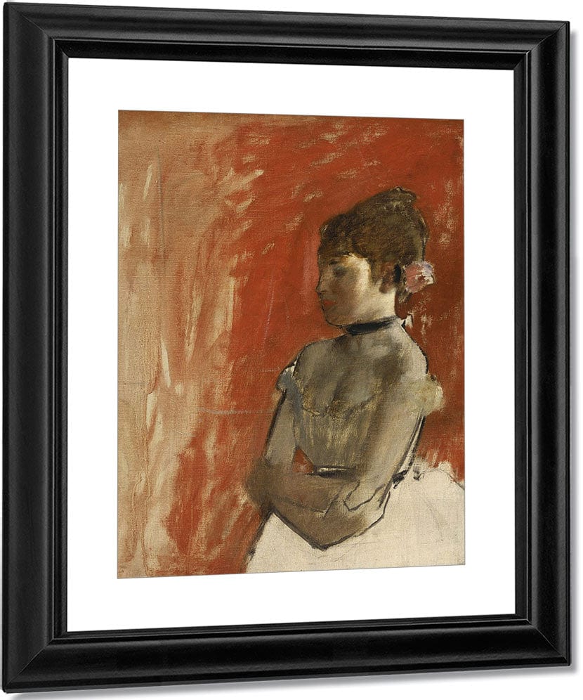 Ballet Dancer With Arms Crossed By Edgar Degas Fine Art Print
