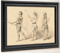 Ballplayers  No. 21 By George Catlin Fine Art Print