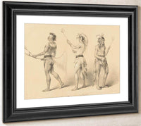 Ballplayers  No. 21 By George Catlin Fine Art Print
