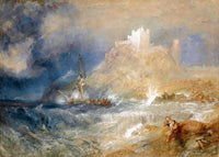 Bamborough Castle Painting Joseph Mallord William Turner Canvas Art Fine Art Print