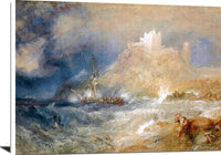 Bamborough Castle Painting Joseph Mallord William Turner Canvas Art Fine Art Print