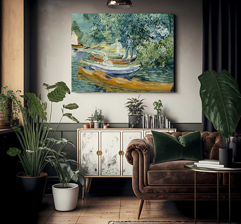 Bank Of The Oise At Auvers By Vincent Van Gogh Fine Art Print