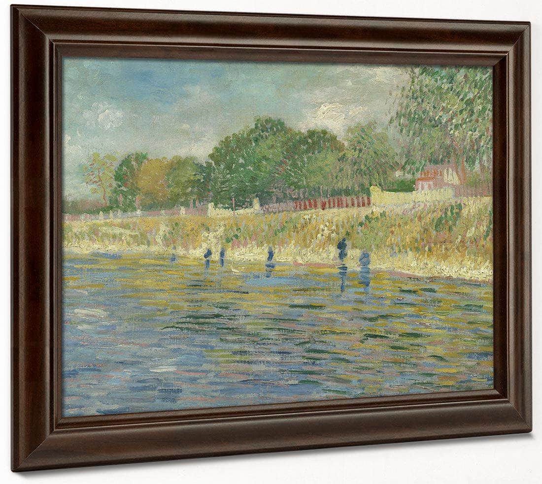 Bank Of The Seine By Vincent Van Gogh Fine Art Print