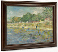 Bank Of The Seine By Vincent Van Gogh Fine Art Print