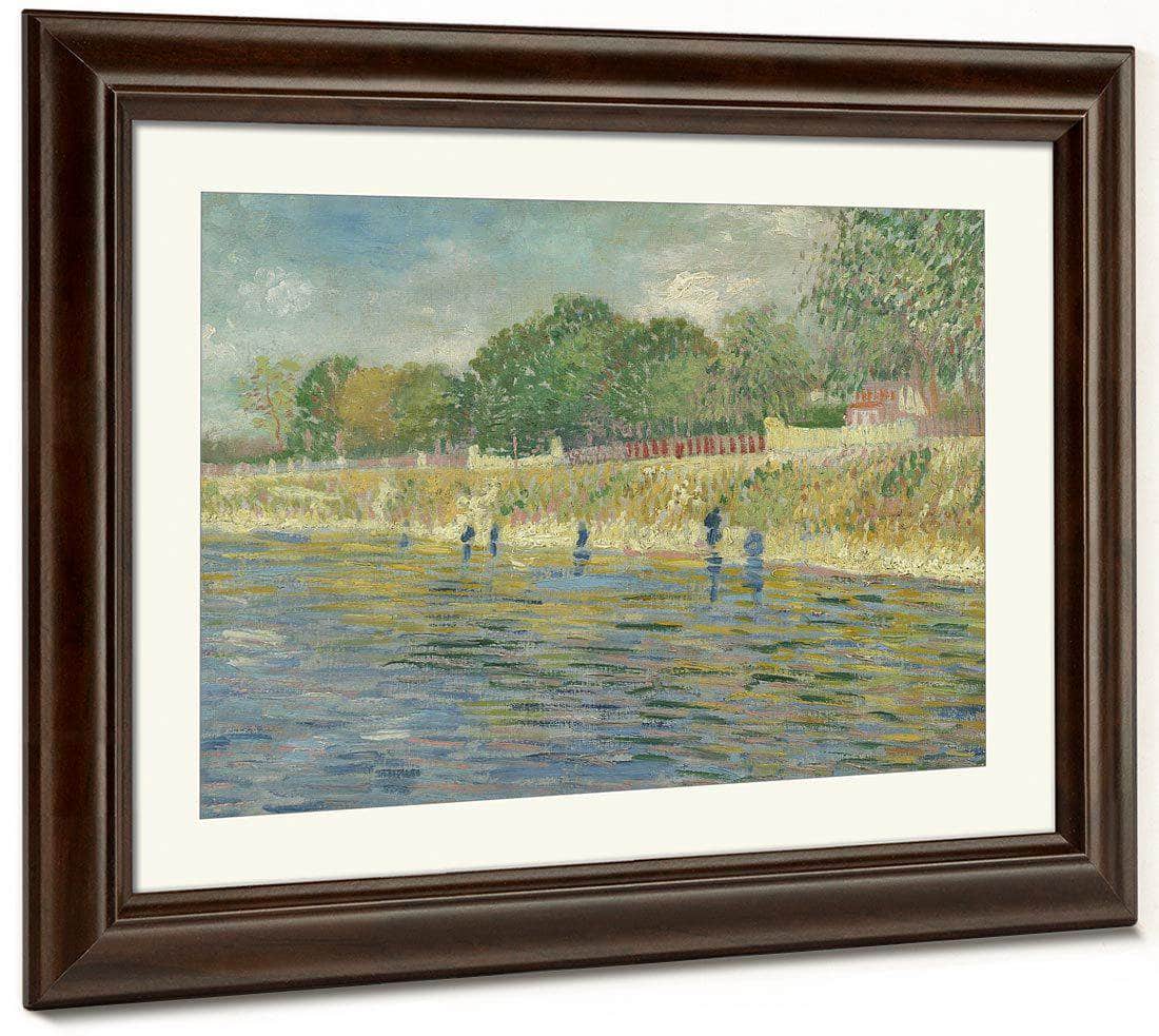 Bank Of The Seine By Vincent Van Gogh Fine Art Print