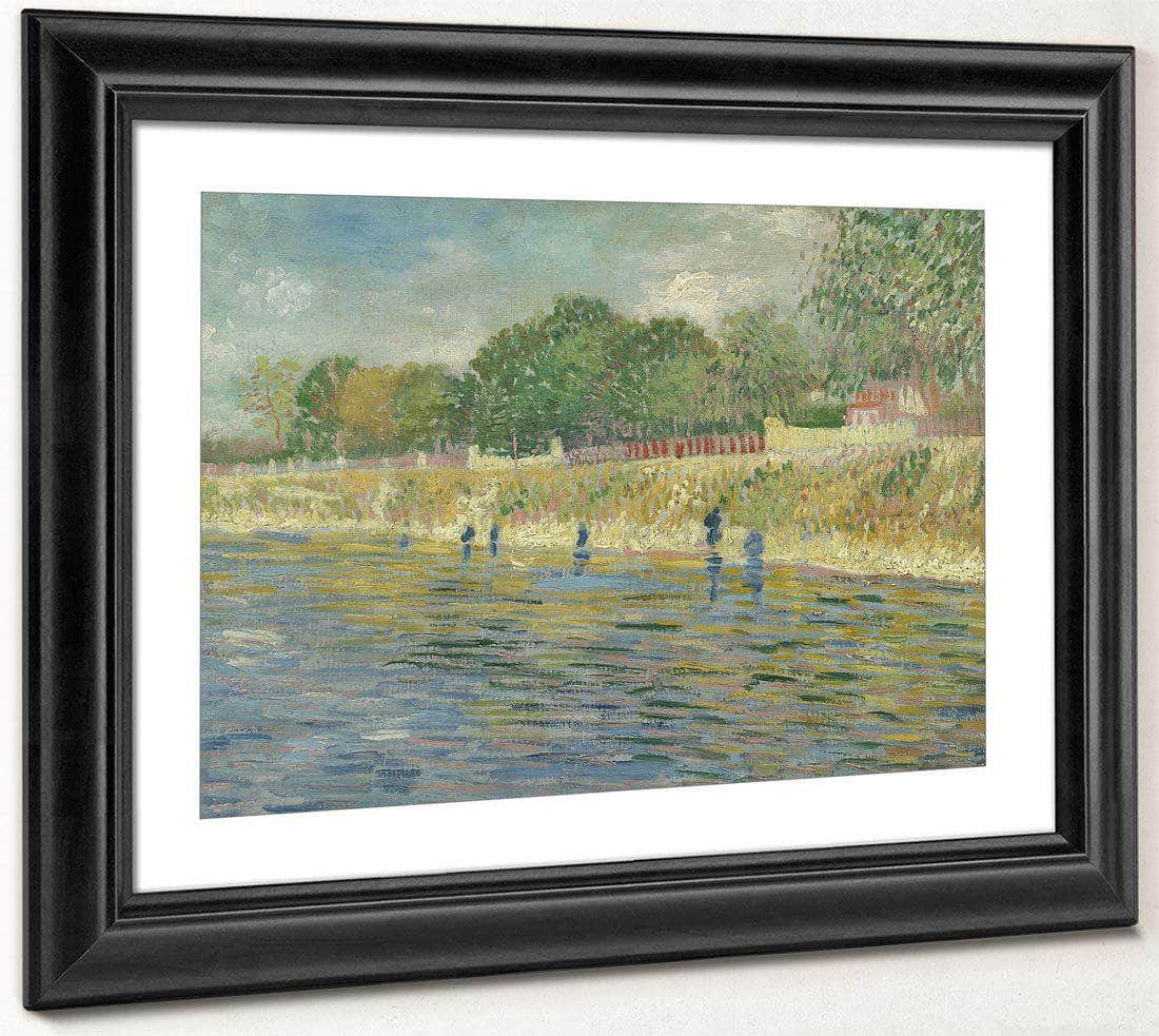 Bank Of The Seine By Vincent Van Gogh Fine Art Print