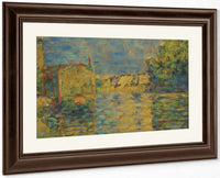 Banks Of The Seine Near Courbevoie By Georges Pierre Seurat Fine Art Print