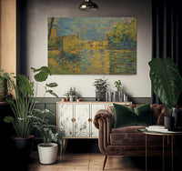 Banks Of The Seine Near Courbevoie By Georges Pierre Seurat Fine Art Print