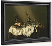 Banquet Piece With Ham By Willem Claesz Heda Fine Art Print