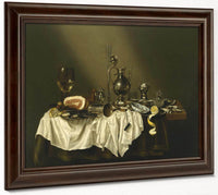 Banquet Piece With Ham By Willem Claesz Heda Fine Art Print