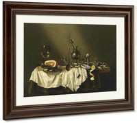 Banquet Piece With Ham By Willem Claesz Heda Fine Art Print
