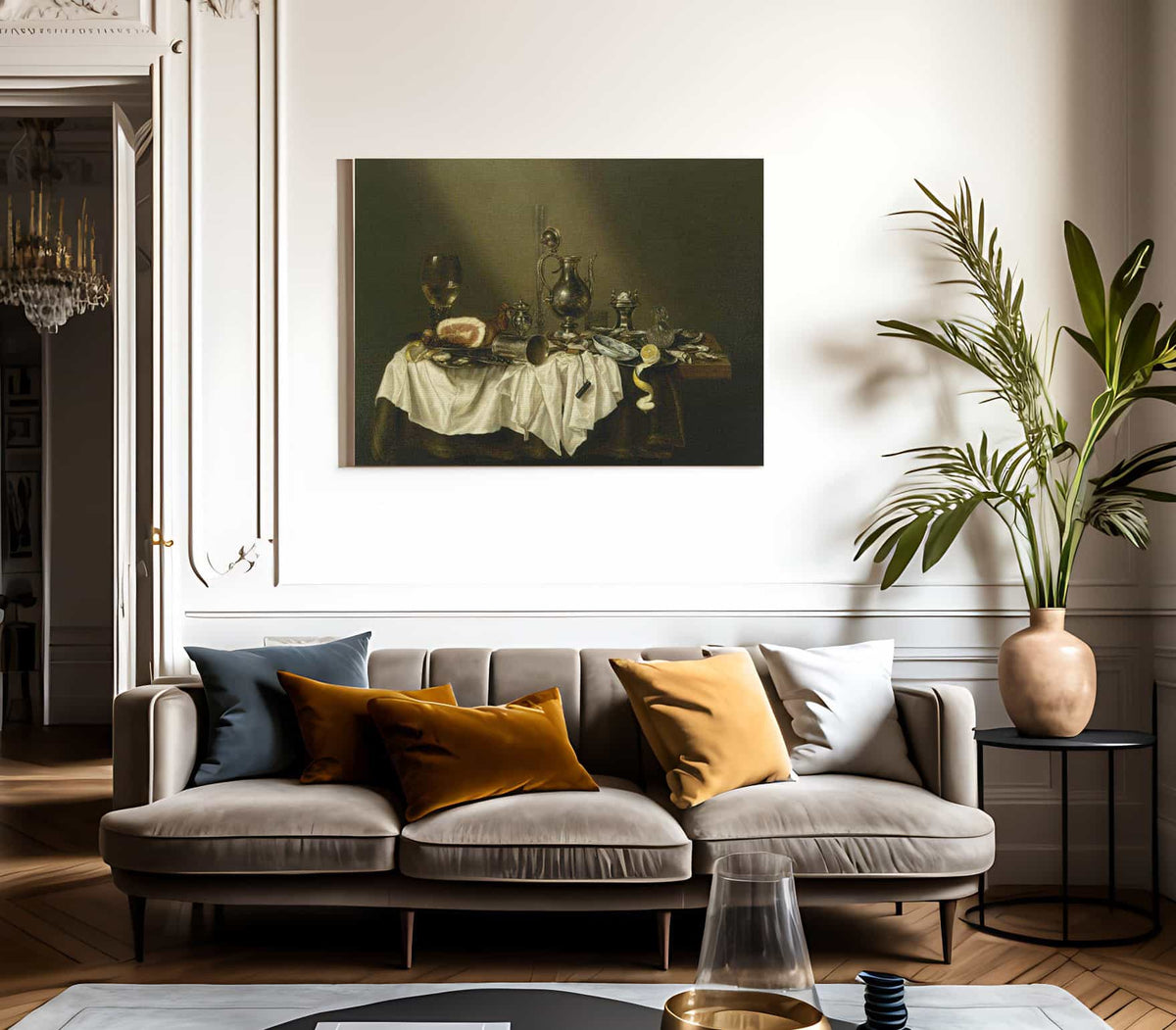 Banquet Piece With Ham By Willem Claesz Heda Fine Art Print