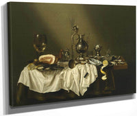 Banquet Piece With Ham By Willem Claesz Heda Fine Art Print