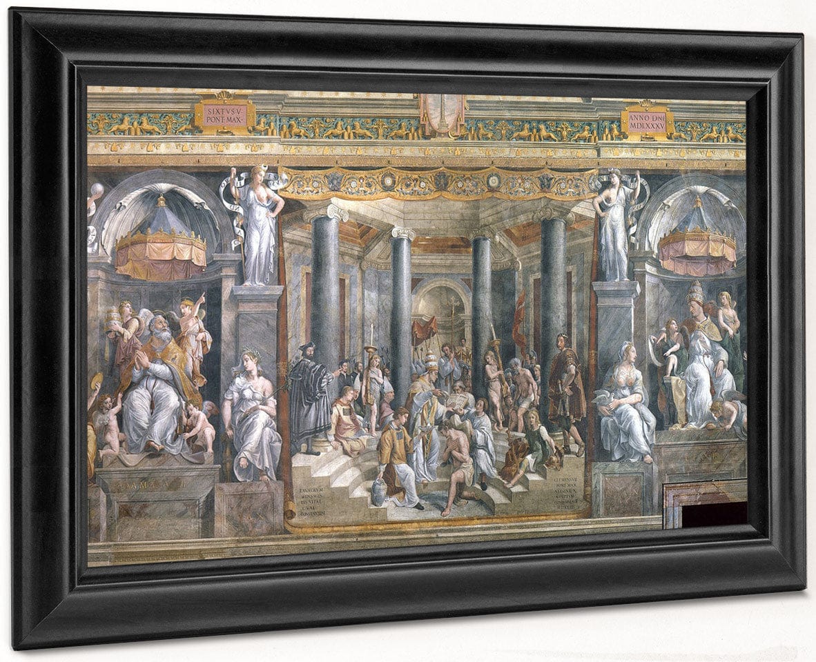Baptism Of Constantine By Raphael Fine Art Print
