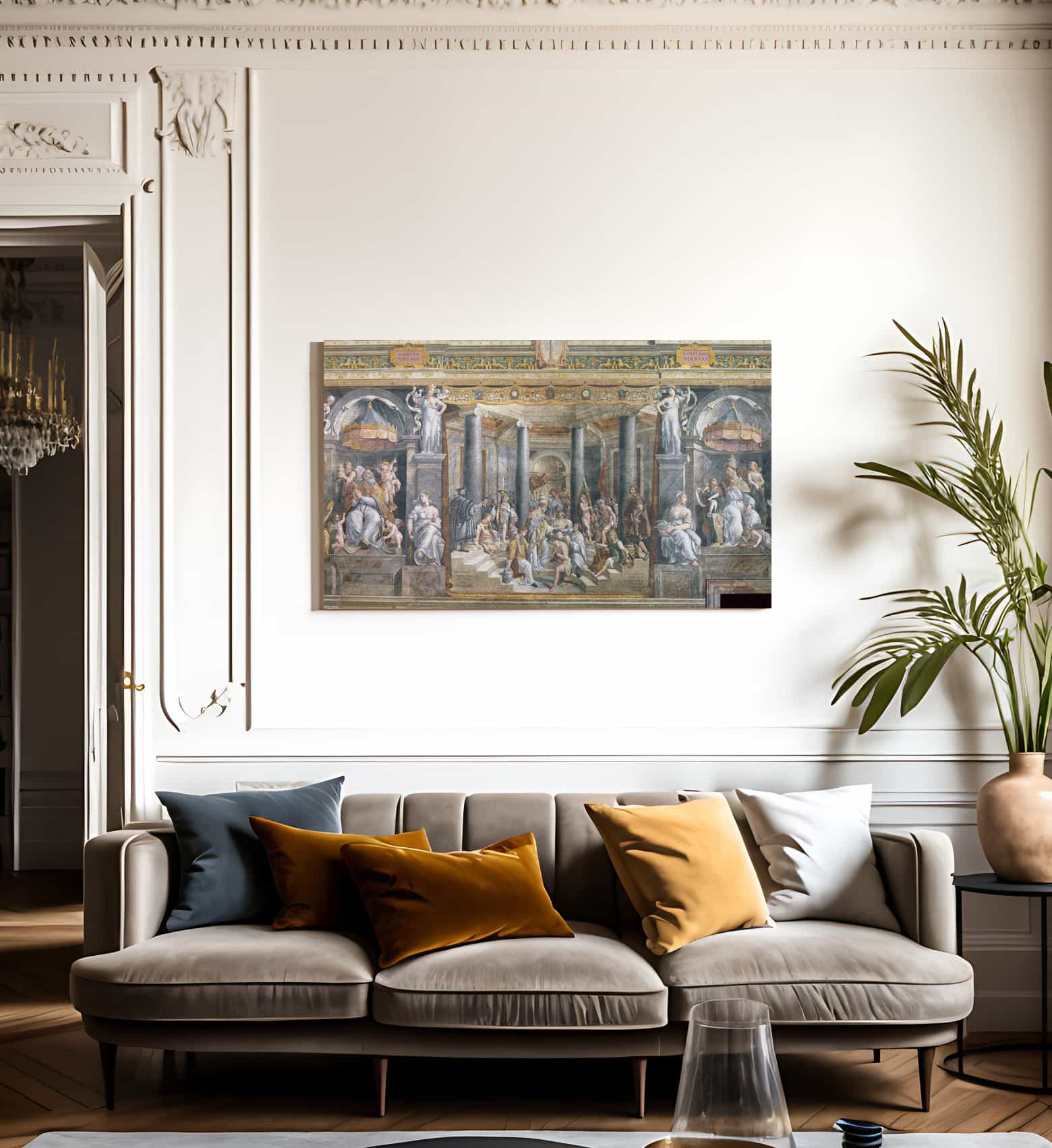 Baptism Of Constantine By Raphael Fine Art Print