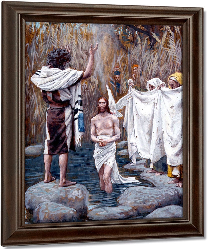 Baptism Of Jesus By James Tissot Fine Art Print