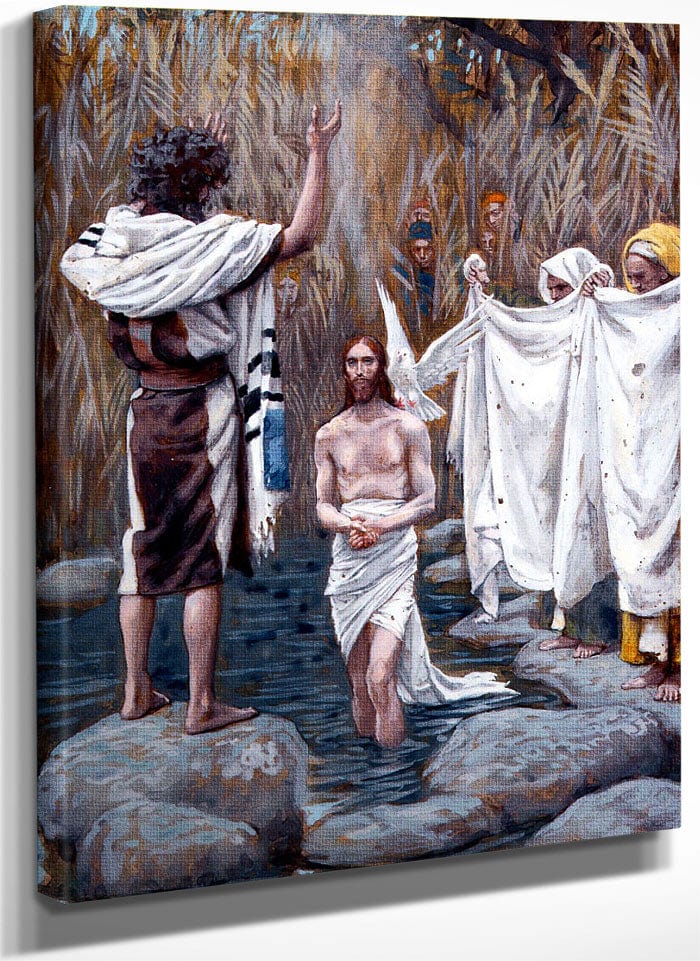 Baptism Of Jesus By James Tissot Fine Art Print