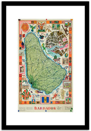 Barbados  Vintage Poster Fine Art Print
