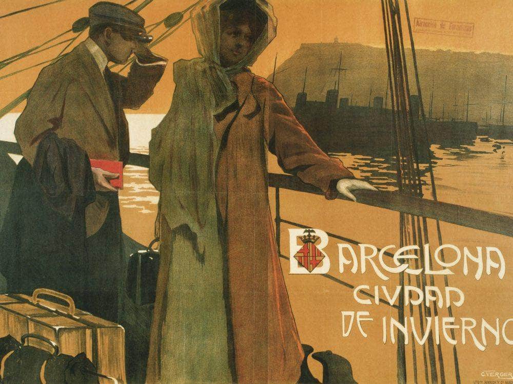 Barcelona. Ciudad De Invierno By Carlos Verger Fioretti Fine Art Print