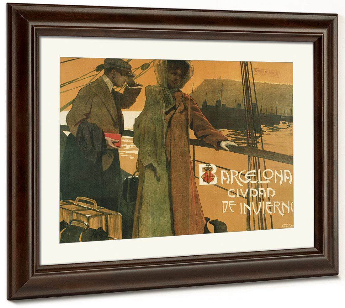Barcelona. Ciudad De Invierno By Carlos Verger Fioretti Fine Art Print