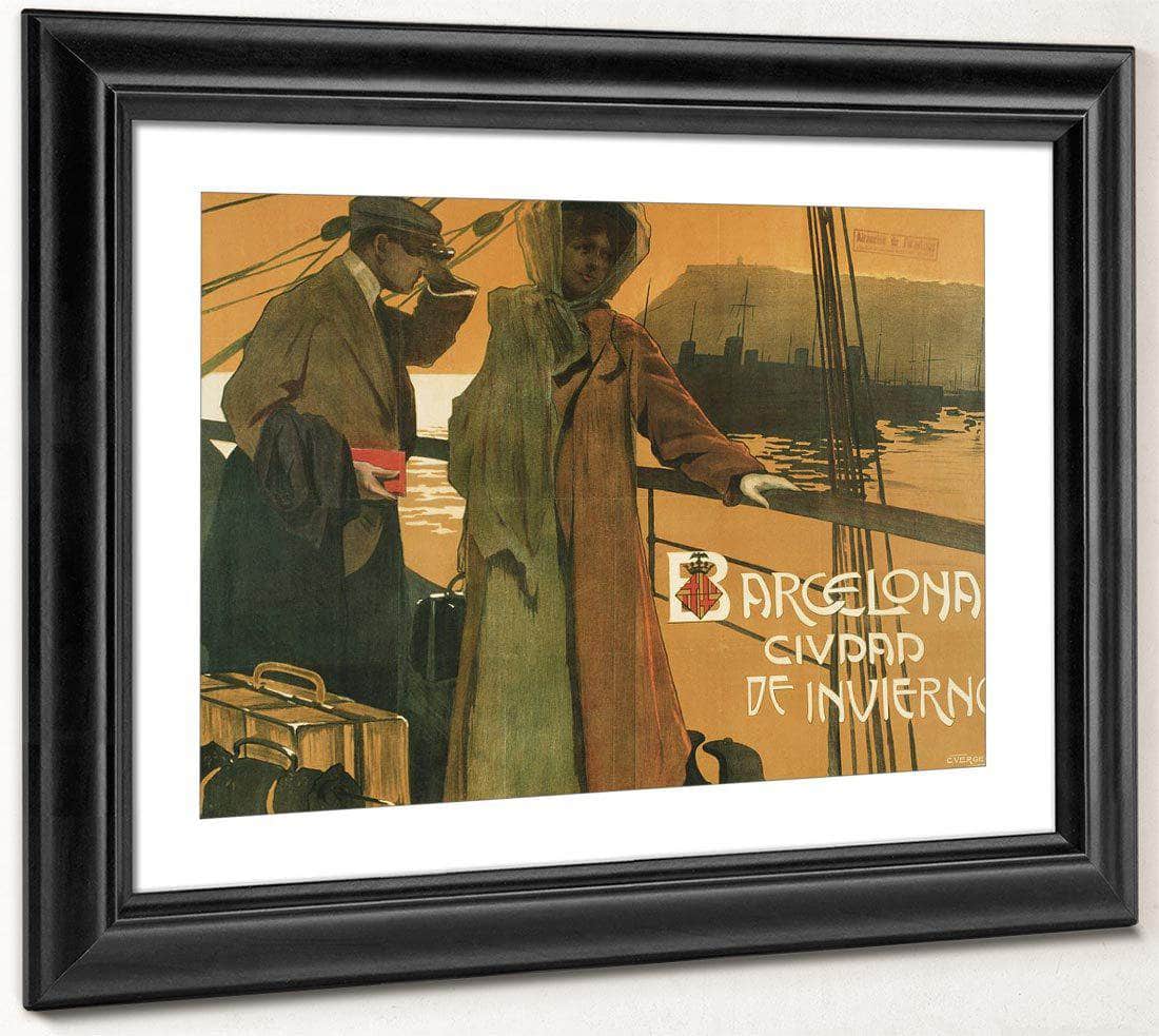 Barcelona. Ciudad De Invierno By Carlos Verger Fioretti Fine Art Print
