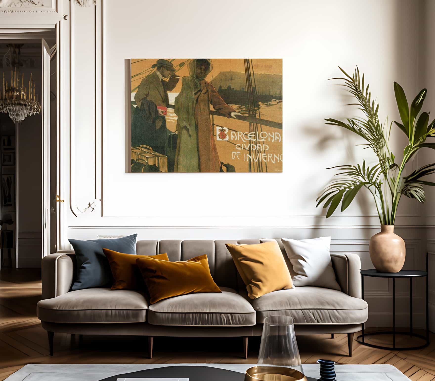 Barcelona. Ciudad De Invierno By Carlos Verger Fioretti Fine Art Print