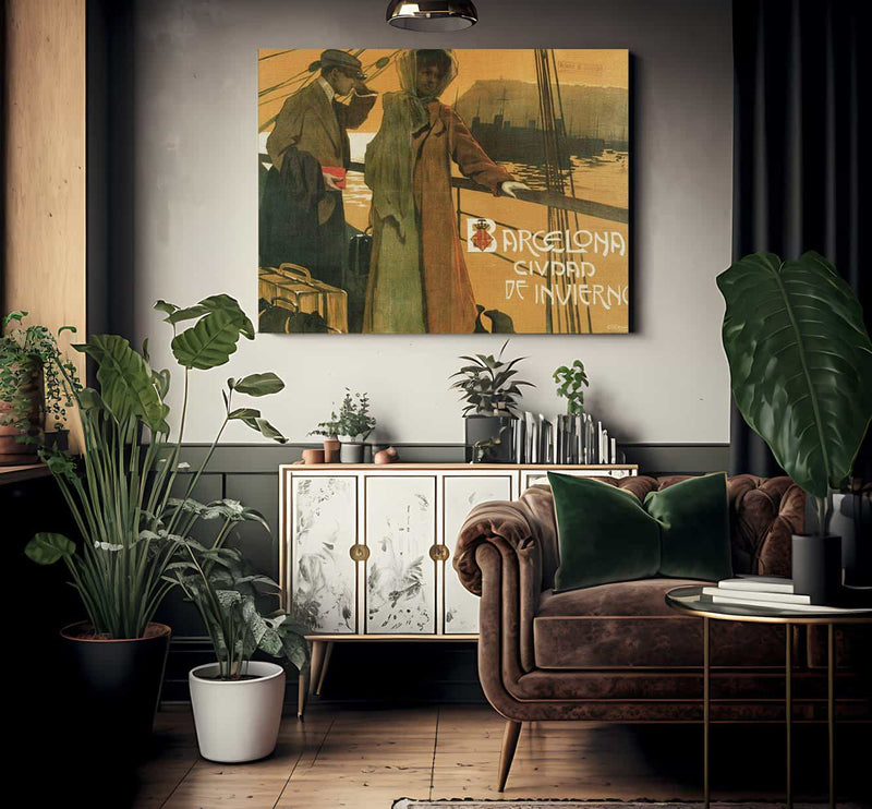 Barcelona. Ciudad De Invierno By Carlos Verger Fioretti Fine Art Print