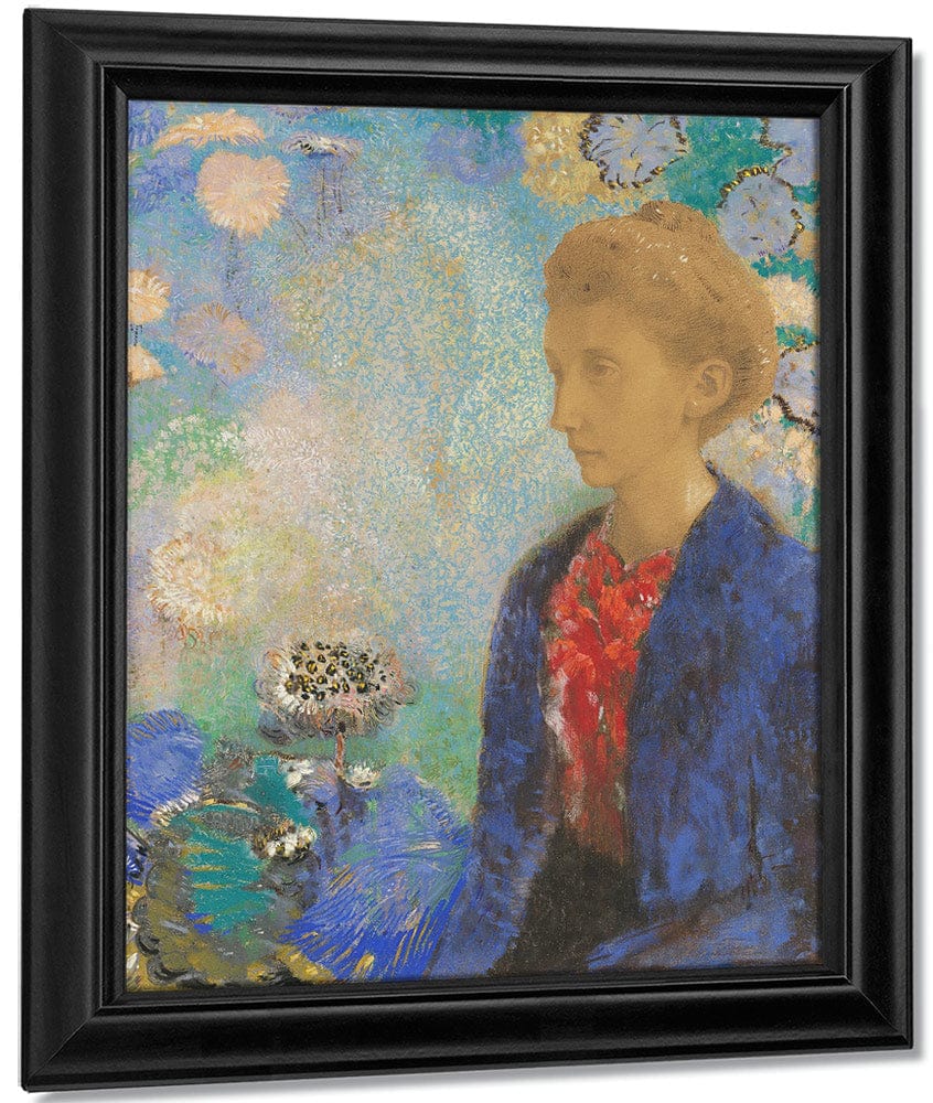 Baronne De Domecy 1900 Pastel Graphite 61X42 4Cm J Paul Getty Museum By Odilon Redon Fine Art Print
