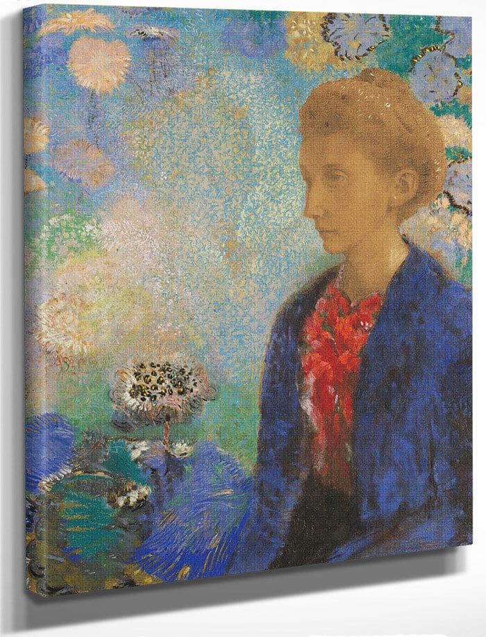 Baronne De Domecy 1900 Pastel Graphite 61X42 4Cm J Paul Getty Museum By Odilon Redon Fine Art Print