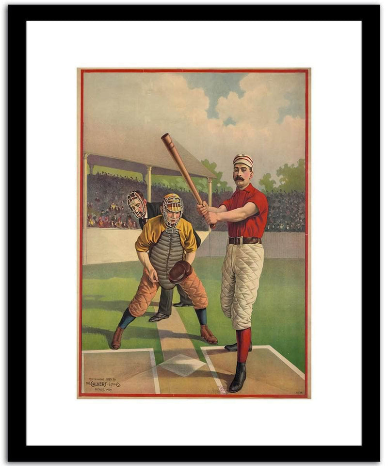 Baseball  Vintage Poster Fine Art Print