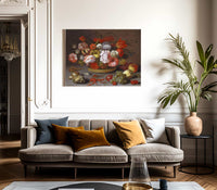 Basket Of Flowers By Balthasar Van Der Ast Fine Art Print