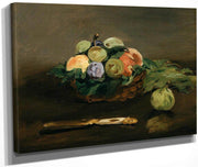 Basket Of Fruit By Manet Edouard Fine Art Print