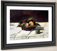 Basket Of Fruits By  Manet Edouard Fine Art Print