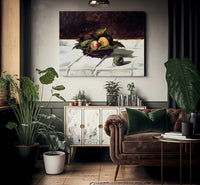 Basket Of Fruits By  Manet Edouard Fine Art Print