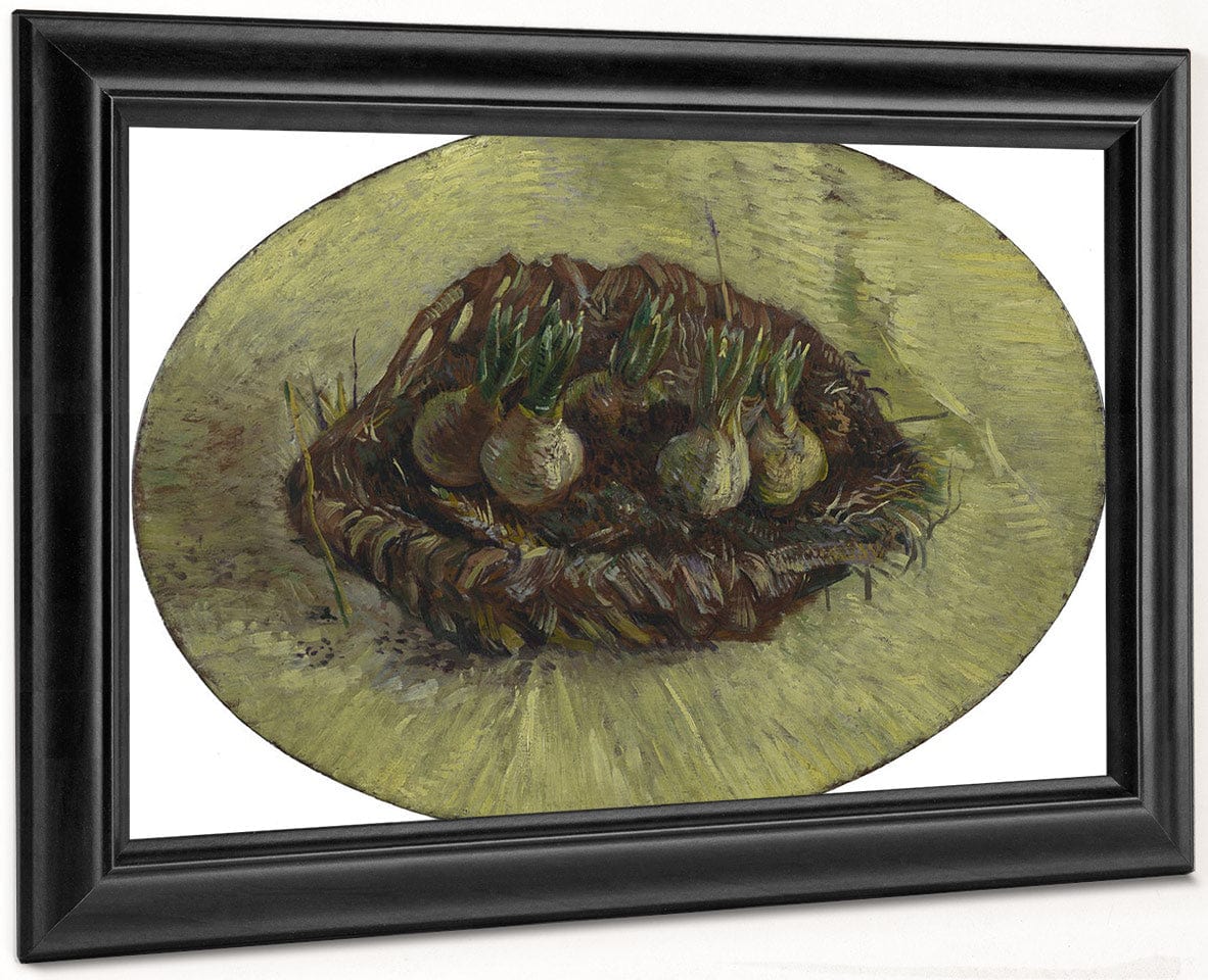 Basket Of Hyacinth Bulbs By Vincent Van Gogh Fine Art Print