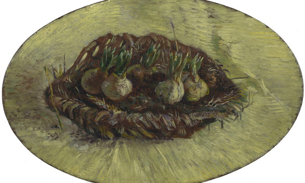 Basket Of Hyacinth Bulbs By Vincent Van Gogh Fine Art Print