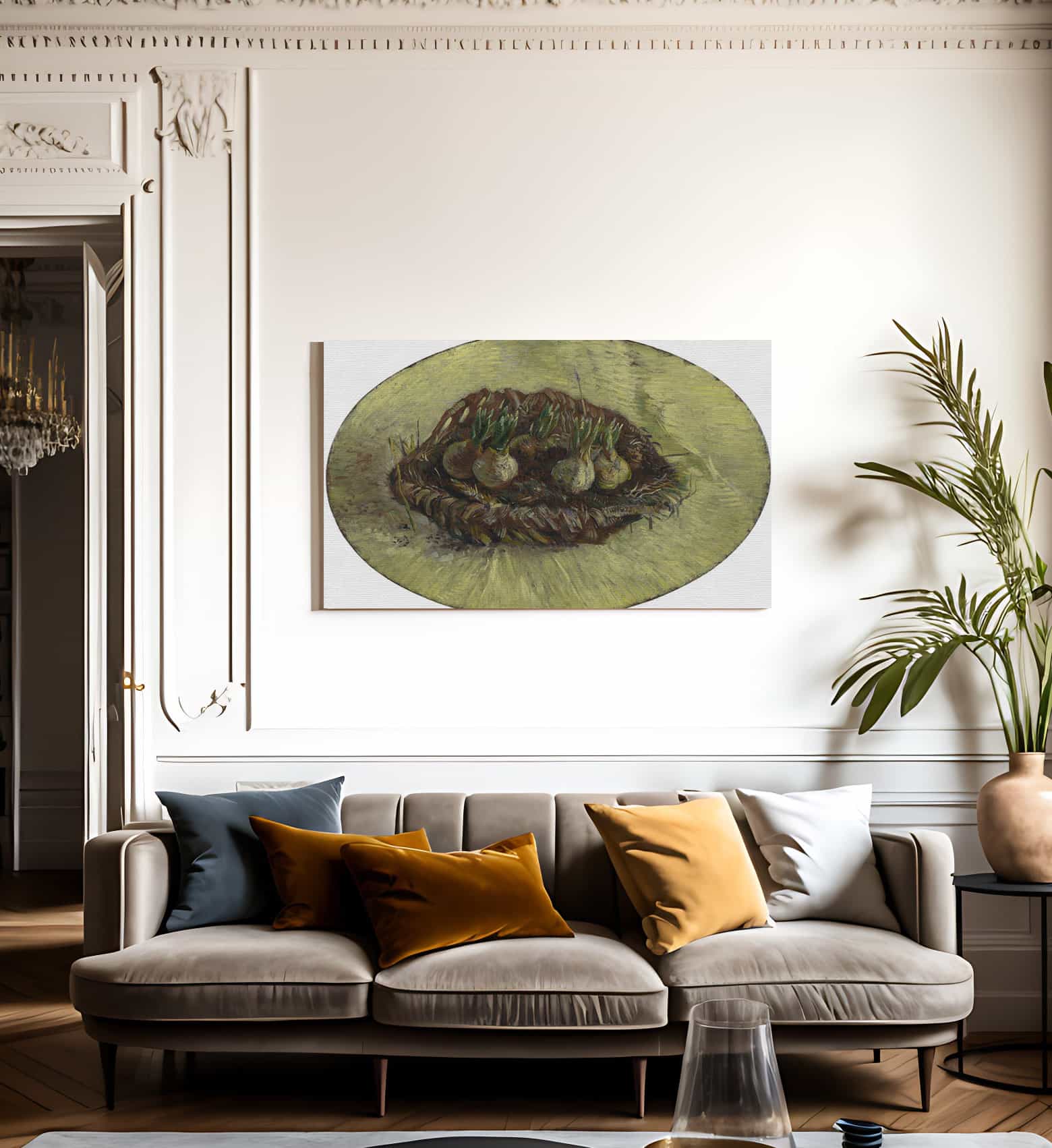 Basket Of Hyacinth Bulbs By Vincent Van Gogh Fine Art Print