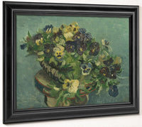 Basket Of Pansies By Vincent Van Gogh Fine Art Print