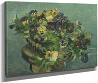 Basket Of Pansies By Vincent Van Gogh Fine Art Print