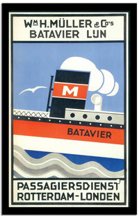 Batavier  Vintage Poster Fine Art Print