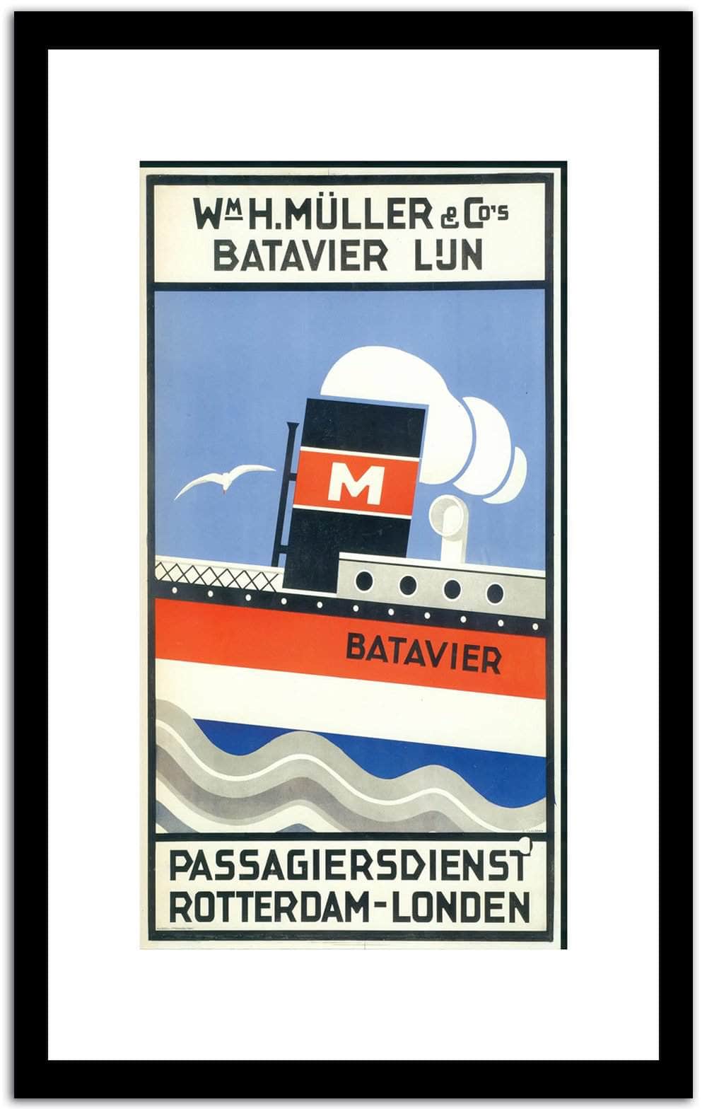Batavier  Vintage Poster Fine Art Print