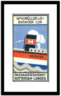 Batavier  Vintage Poster Fine Art Print