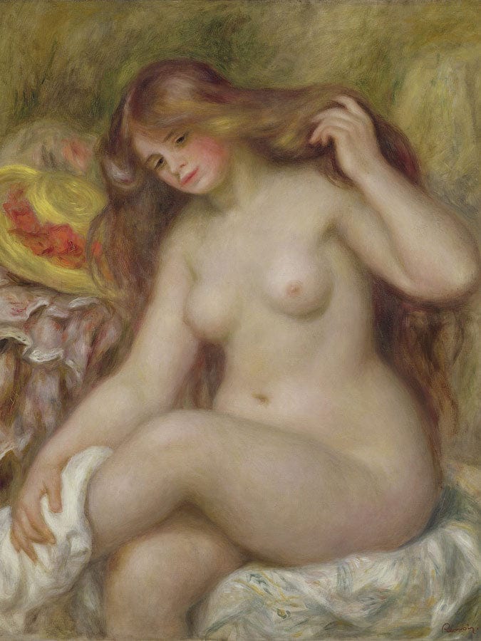 Bather By Pierre Auguste Renoir Fine Art Print