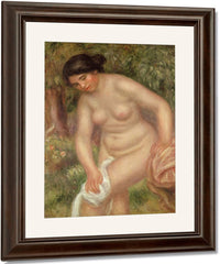 Bather Drying Herself 1 By Pierre Auguste Renoir Fine Art Print