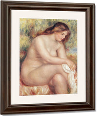 Bather Drying Herself By Pierre Auguste Renoir Fine Art Print
