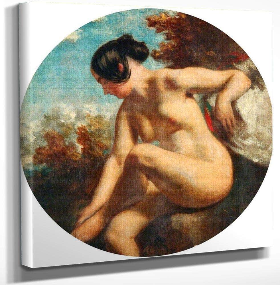Bather Turned To The Left By William Etty Fine Art Print
