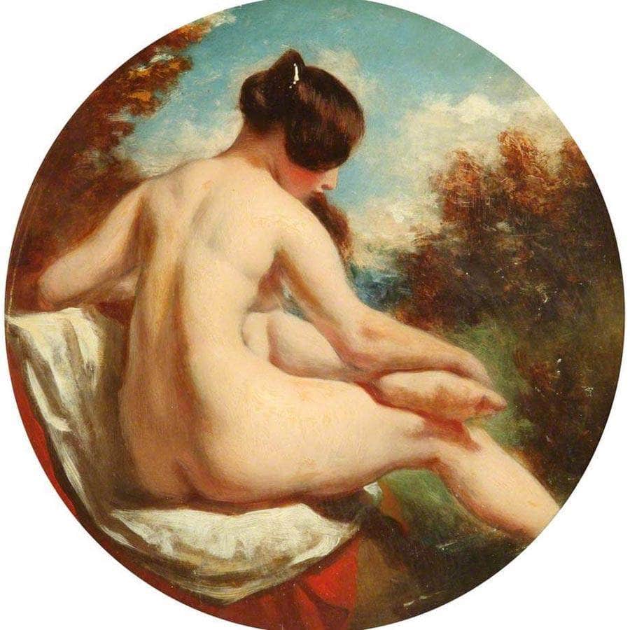 Bather Turned To The Right By William Etty Fine Art Print