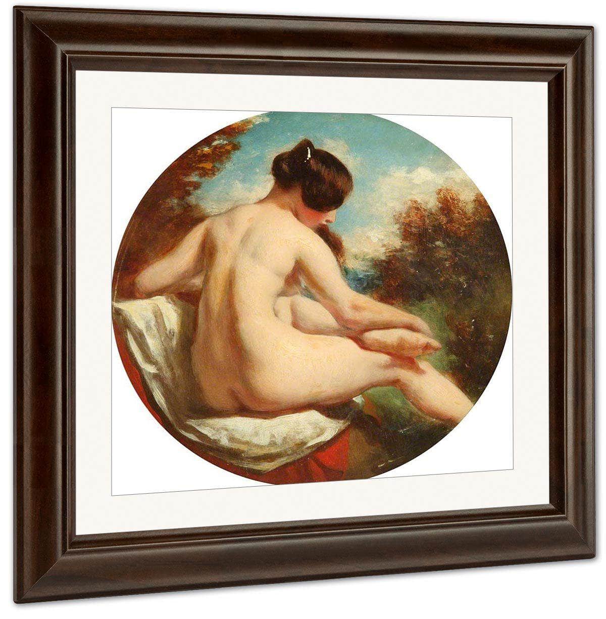 Bather Turned To The Right By William Etty Fine Art Print