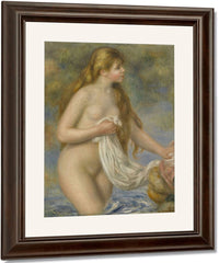 Bather With Long Hair (Baigneuse Aux Cheveux Longs) By Pierre Auguste Renoir Fine Art Print