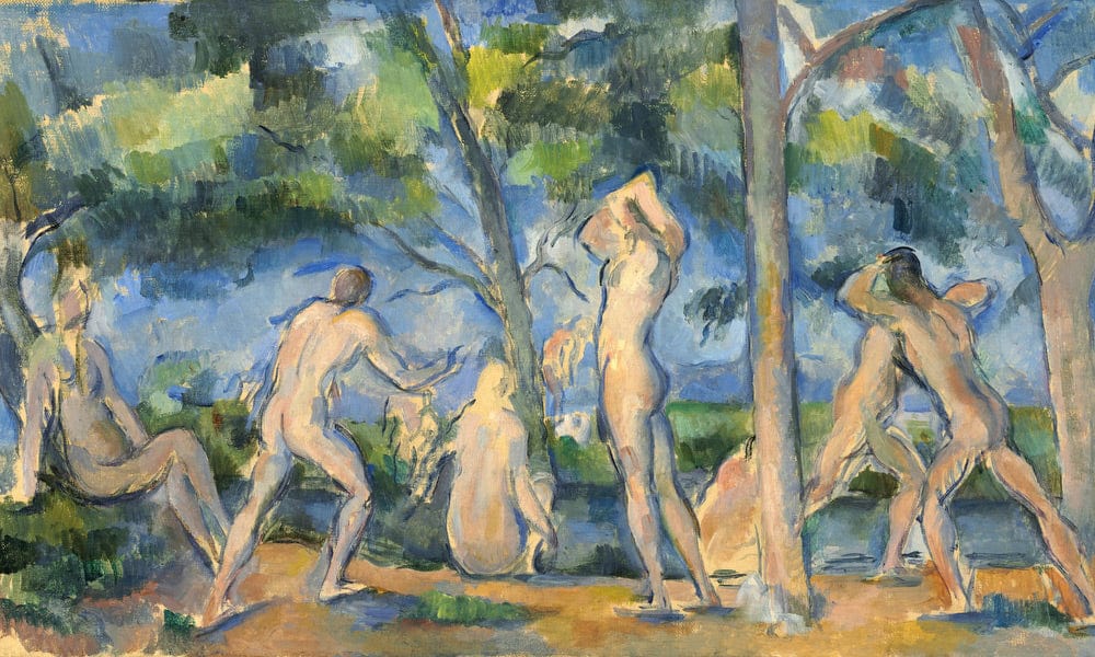 Bathers 1 By Paul Cezanne Fine Art Print